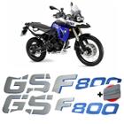 Kit Adesivo Tanque Bmw F800gs Trophy 2012 F800 GS Prata Azul