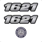 Kit Adesivos 1621 Caminhão Mercedes Benz Cromado - Genérico