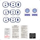 Kit Adesivos Caminhão VW 6-80 Emblemas Resinados - Generico