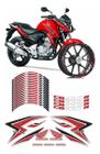 Kit Adesivos Carenagem Honda + Friso Cb 300r 2015 Vermelho