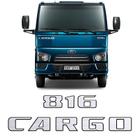 Kit Adesivos Cargo 816 2014 Emblemas Capô Escovado Resinado - SPORTINOX