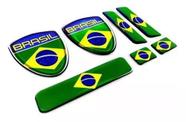 Kit Adesivos Carro Moto Coluna Paralama Capacete Bandeira 3d