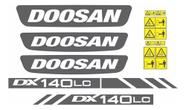 Kit Adesivos - Doosan Dx140 Lca Para Escavadeira