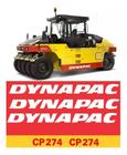 Kit Adesivos - Dynapac Cp-274 Para Rolo Compactador