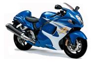 Kit Adesivos Emblema Moto Hayabusa Gsx 1300r 2014 Azul