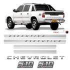 Kit Adesivos Faixas S10 Executive Flex Power Vermelho