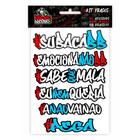 Kit adesivos frases grau / subaca / emociona nao bb / eu nem queria / sabe que mala / a nao vai nao / pega / arnon do gr