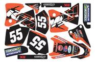 Kit Adesivos Moto Cross Trilha Ktm Exc 2001