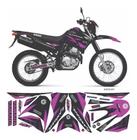 Kit Adesivos Moto Yamaha Lander 250 2009 A 2019 Rosa