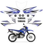 Kit Adesivos Moto Yamaha Lander Xtz 250 2011 Azul + Logos