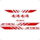 Kit Adesivos Nissan Frontier Attack 4x4 2021/ Vermelho