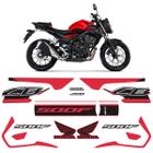 Kit Adesivos Para Cb 500f 2020/2021 Honda Moto Vermelha