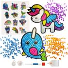 Kit adesivos pintura infantil com diamantes diamond stickers Mar