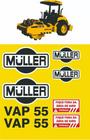 Kit Adesivos Rolo Compactador Müller Vap 55