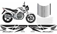 Kit Adesivos Tanque + Friso Roda Twister Cbx 250 2008 Preto