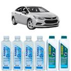 Kit aditivo radiador bio coolant concentrado azul + agua desmineralizada - chevrolet cruze sedan - r1922