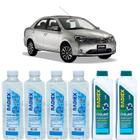 Kit aditivo radiador bio coolant concentrado azul + agua desmineralizada - toyota etios sedan - r1922