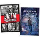 Kit Adolescente Cristão - Bíblia em Quadrinhos + O Enigma da Bíblia de Gutenberg - 2 livros