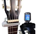 Kit Afinador Digital Para Violão Guitarra + Capotraste