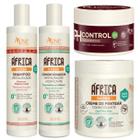 Kit Africa Baoba Apse Porosidade Shampoo + Condicionador + Creme Pentear + Mascara Ph Control 300g