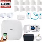 Kit Alarme Amt 1016net Com Teclado Lcd App Celular Intelbras