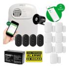 Kit Alarme C/ Acesso Remoto 7 Sensor Sf E 4 Contr. Intelbras