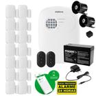 Kit Alarme Intelbras Monitorado Celular 14 Sensores Sem Fio