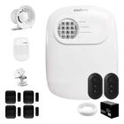 Kit Alarme Residencial ANM 24 NET Intelbras com 1 sensor de presença IVP 2000 Sem Fio, 4 Sensores de portas e janelas XAS Smart Black, 2 Controles
