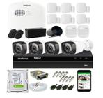 Kit Alarme Residencial S/ Fio E 4 cameras Full Hd E Dvr intelbras 4 canais