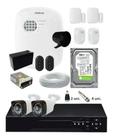 Kit Alarme Residencial Sem Fio + Kit 2 Câmeras Hd 720p Infra - Intelbras/Protec