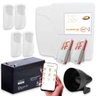 Kit Alarme Sem Fio Com Wifi App Funciona Sem Energia Com Pet 10Kg - PPA