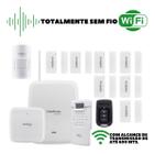 Kit Alarme Sf Wifi Intelbras Amt 8000 8 Sensores E Teclado