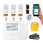 Kit Alarme Wifi Compatec 3 Sensores Presença Pet Com Aplicativo Para Android iOS