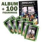 Kit Album Minecraft + 100 Figurinhas Mundo dos Games 15 Anos - Panini