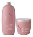 Kit Alfaparf Shampoo Semi Di Lino Moisture 1 Litro + Máscara Moisture 500ml