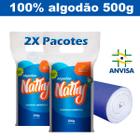 Kit Algodão Hidrófilo Em Rolo 500g C/ 2 Unidades Macio e Absorvente