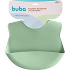 Kit alimentação 4 peças SILICONE BUBA bebe prato com ventosa babador colher garfo para bebe