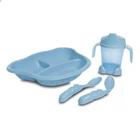 Kit Alimentação Adoleta C/4 Peças Masculino Azul/Urso 09330