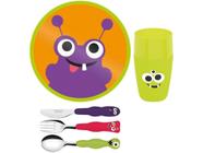 Kit Alimentação Infantil 5 Peças Lirous Tramontina - Colorido