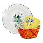 Kit Alimentação Nickelodeon Bob Esponja Cerâmica