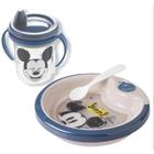 Kit Alimentação Prato Térmico E Caneca Copo Transição Mickey