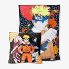 Kit Almofada e Manta Cobertor Solteiro Infantil Naruto