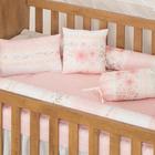 Kit Almofadas Decorativas Infantil Fiore Rosa 3 Peças