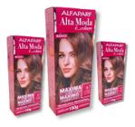 Kit Alta Moda 6.7 Castanho Luminoso Coloração Creme (3 unidades) Alfaparf