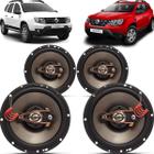 Kit Alto Falantes Dianteiros e Traseiros Renault Duster 2016 até 2021 - Hurricane Platino 640w