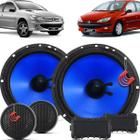 Kit Alto Falantes Dianteiros Peugeot 206 1999 até 2010 - Hurricane Class Duas Vias 260w