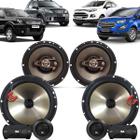 Kit Alto Falantes Dianteiros + Traseiros Ford Ecosport 2004 até 2021 - Hurricane Platino 640w