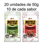 Kit Amendoim Pettiz Dori (Cebola & Salsa e Pimenta Vermelha) - 20 unds de 50g / 10 de cada