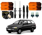 Kit amortecedor dianteiro traseiro cofap axios fiat palio weekend 1.0 2001 a 2004