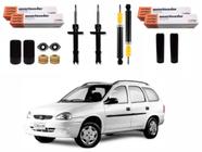 Kit amortecedor dianteiro traseiro cofap original chevrolet corsa wagon perua 1.0 1.6 1997 a 2002